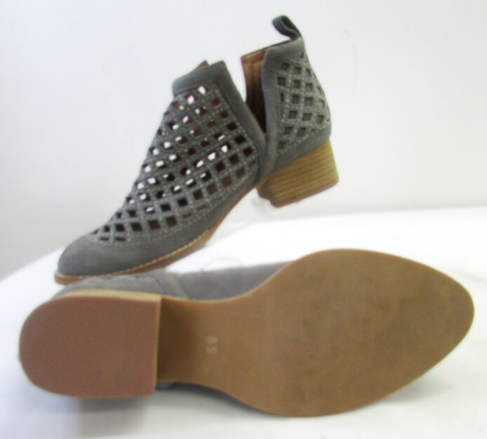 Jeffery Campbell Women's Gray Fashion Cutout Ankle Boots Size 8.5 - Image 4