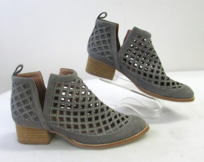 Jeffery Campbell Women's Gray Fashion Cutout Ankle Boots Size 8.5 - Image 5