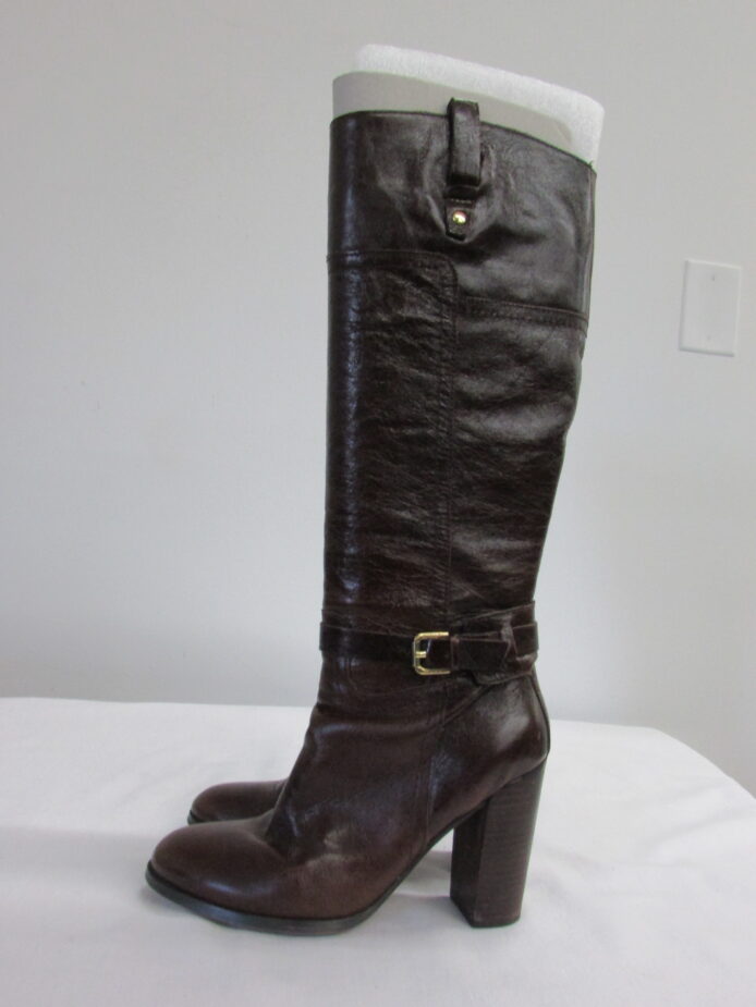 Audrey Brooke Tall Leather Boots Size 7 - Image 4