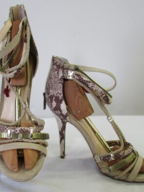 Guess Animal Print Strappy Heels Size 9