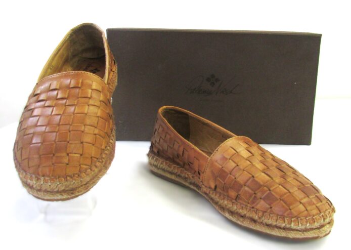 Patricia Nash Women's Padma Woven Camel Flats Size 6.5