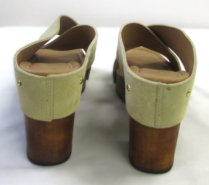 Mila Paoli Genuine Suede Platform Sandal Size 9
