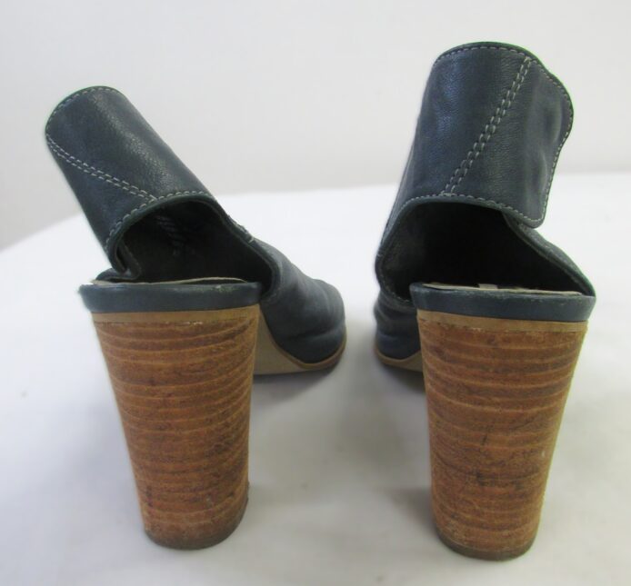 Steve Madden Women's Pale Blue Leather Open Toe Ankle Shoe Boot Size 7 - Image 6