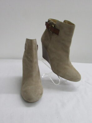 Coach Ankle Wedge Boots Size 8