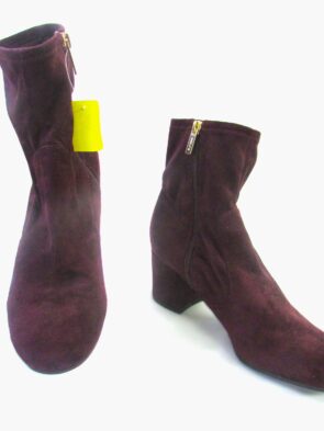 Unisa Women's Burgundy Suede Ankle Boots Size 9