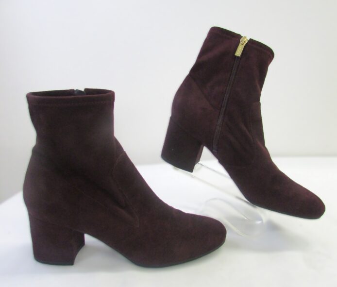 Unisa Women's Burgundy Suede Ankle Boots Size 9 - Image 5