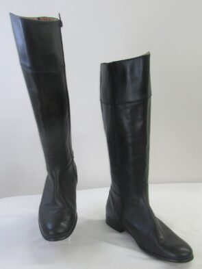 Corso Como Women's Black Genuine Leather Riding Boots Size 9