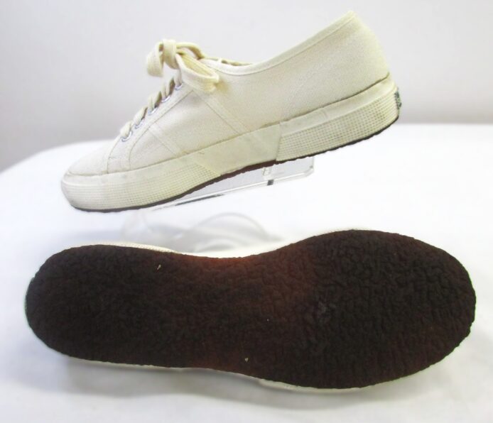 Superga Women's Cream Lace Up Walking Canvas Gym Shoe Size 40 - Image 4