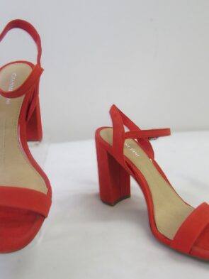 Gianni Bini Women's Red Fabric Strappy Heels Size 7.5