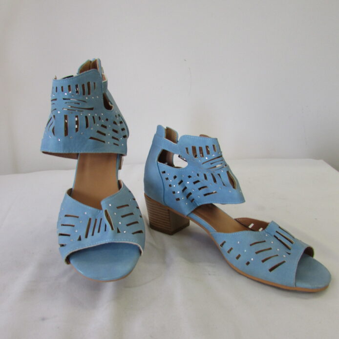 Unbranded Pale Blue Cutout Sandal Size 43