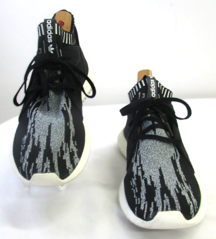 Addias Black/White Hi Top Lace Up Gym Shoes Size 8.5 - Image 2