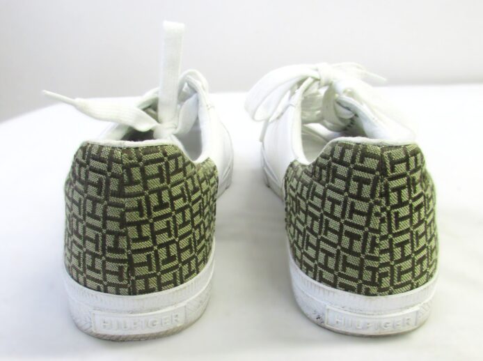 Tommy Hilfiger Women's White Leather Lace Up Gym Shoes Size 10 - Image 6