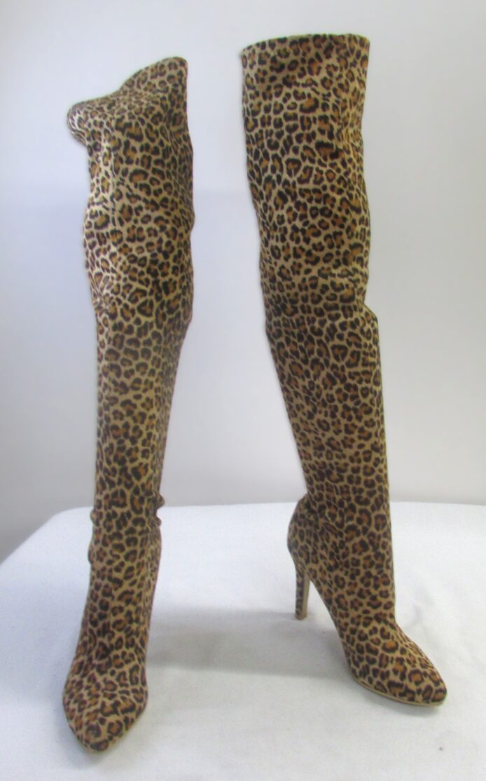Unbranded Women's Animal Print Knee High Boots Size 42