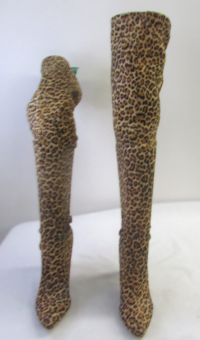 Unbranded Women's Animal Print Knee High Boots Size 42 - Image 2