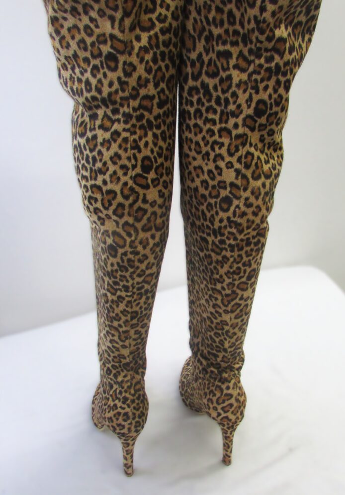 Unbranded Women's Animal Print Knee High Boots Size 42 - Image 6