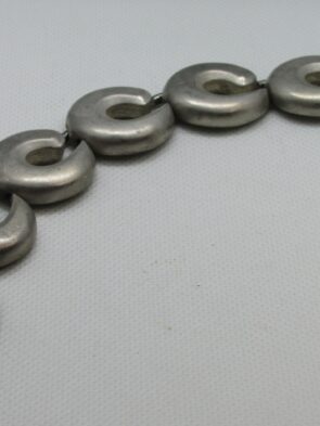 Vintage Stamped Erwin Pearl EP Silver Link Bracelet