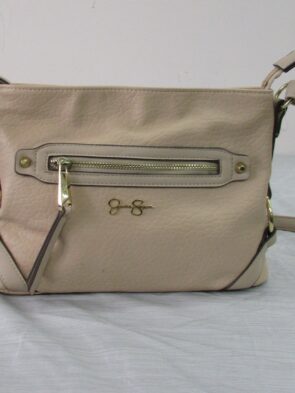 Jessica Simpson Vintage Leather Cream Crossbody Purse