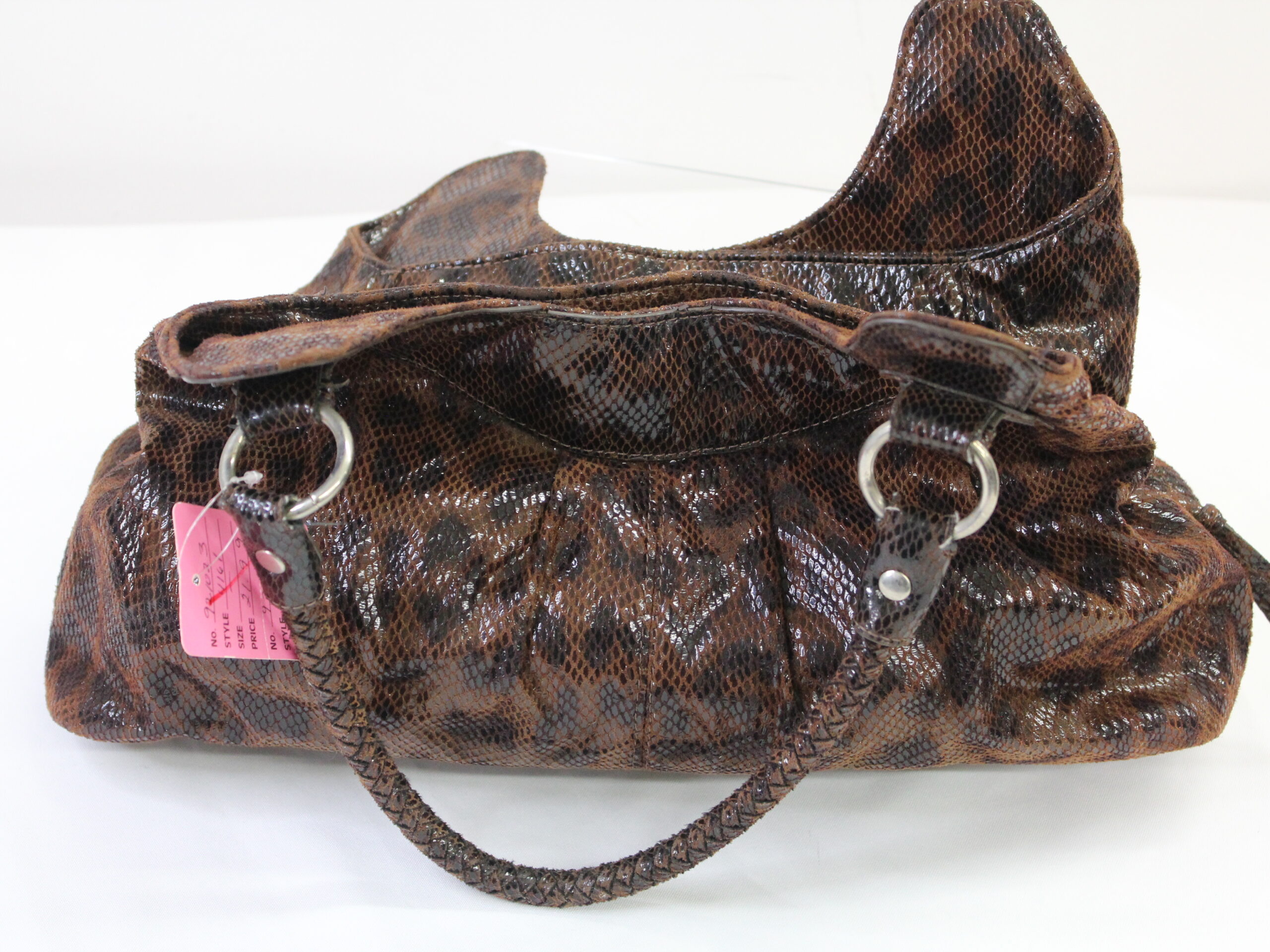 New Directions Vintage Brown PVC Shoulder Bag - Image 3