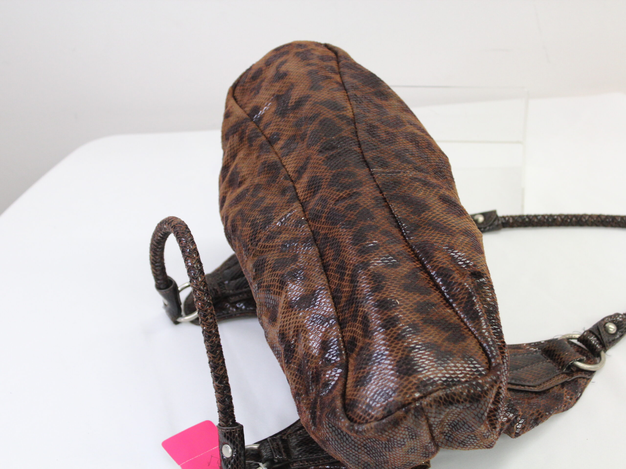 New Directions Vintage Brown PVC Shoulder Bag - Image 5