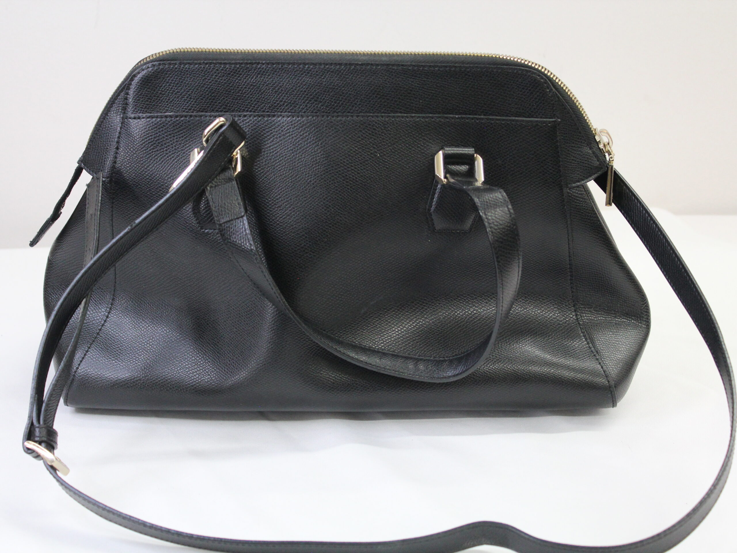 Cromia Vintage Black PVC Shoulder Bag with Strap - Image 4