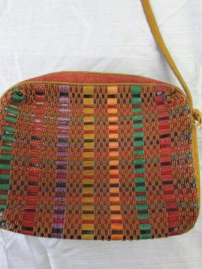 Sharif Vintage Crossbody Multicolor Fabric Purse