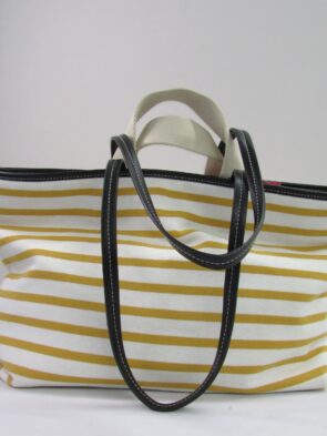 Zara Multi Colored Striped Beach Tote Bag