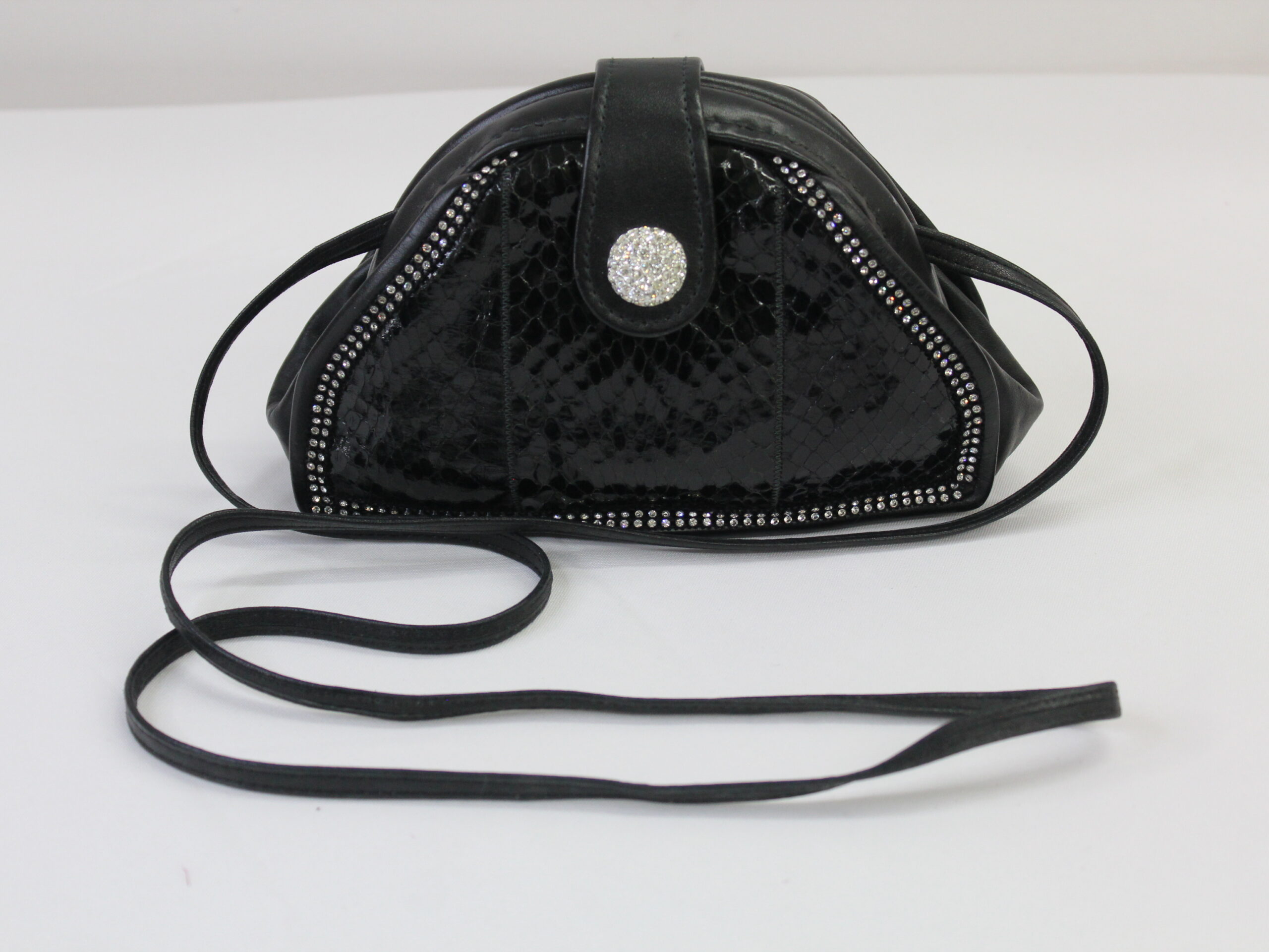 VST Vintage PVC Black Crossbody Purse