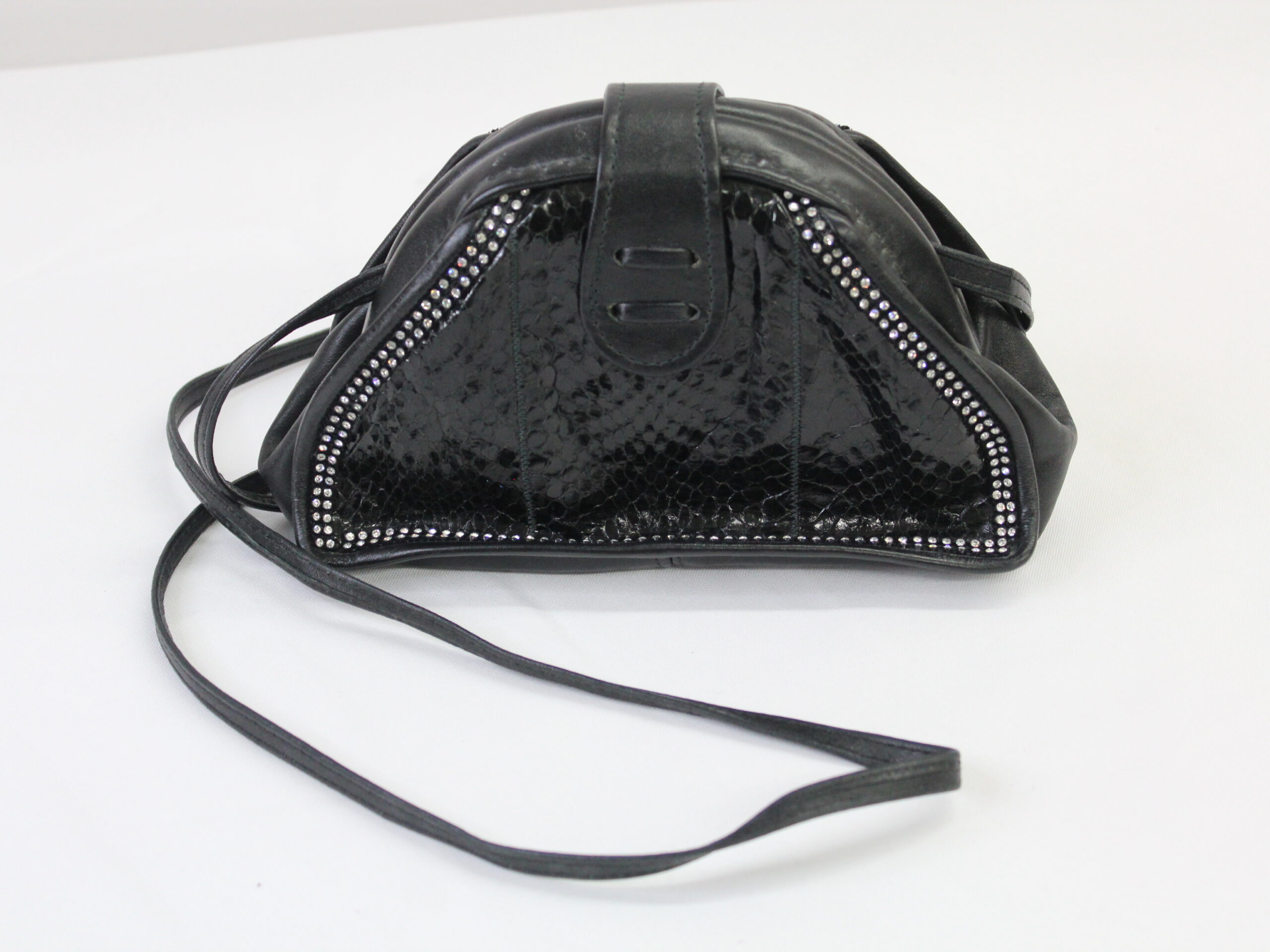 VST Vintage PVC Black Crossbody Purse - Image 3