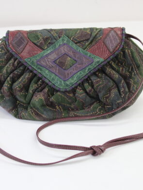 Sharif Vintage Crossbody Multicolor Fabric Purse