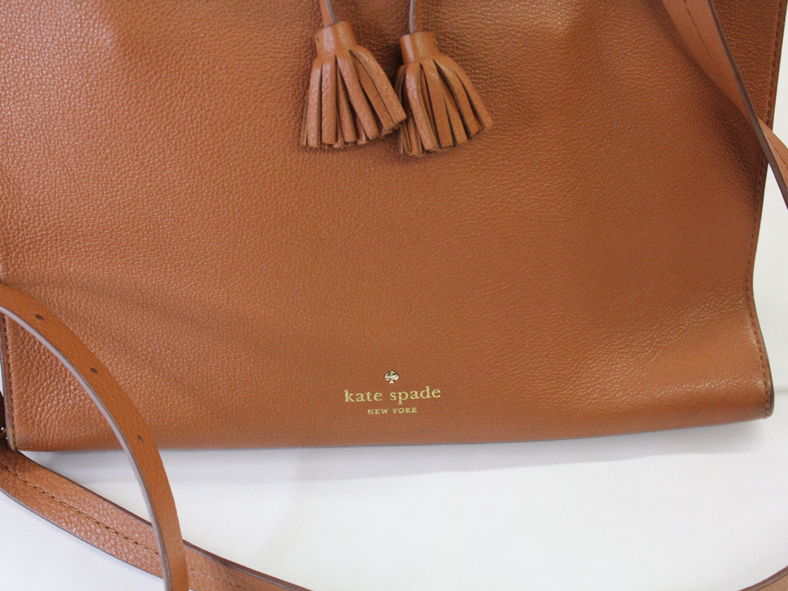 Kate Spade Brown Leather Tote - Image 2