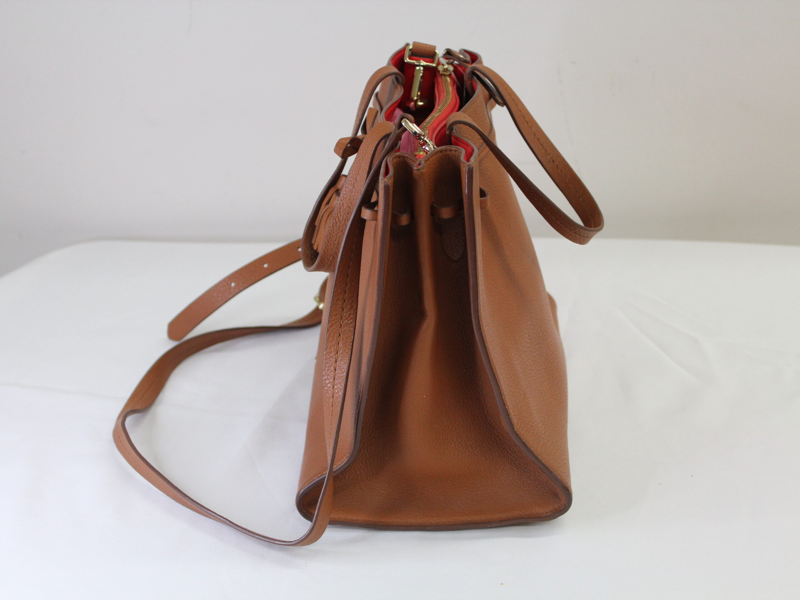 Kate Spade Brown Leather Tote - Image 5