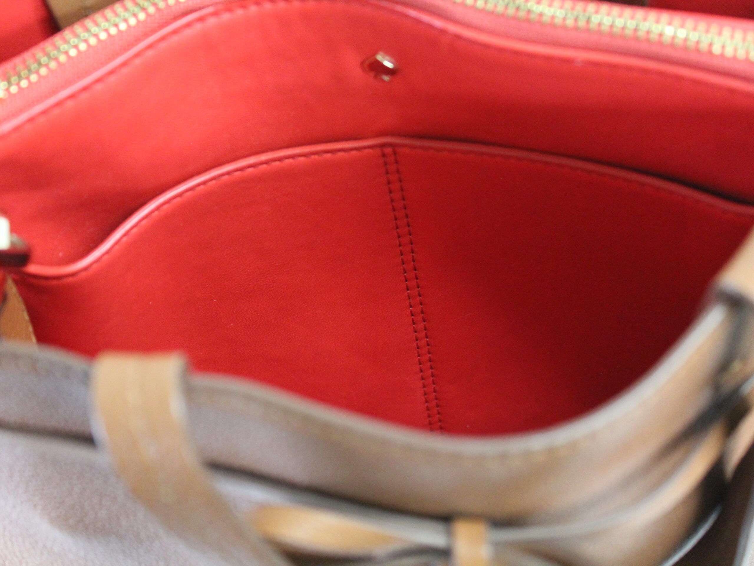 Kate Spade Brown Leather Tote - Image 9