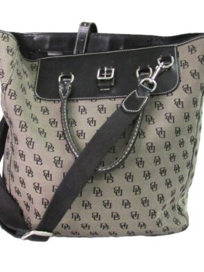 Dooney & Bourke Vintage Gray Tote w Dual Handle and Removable Strap