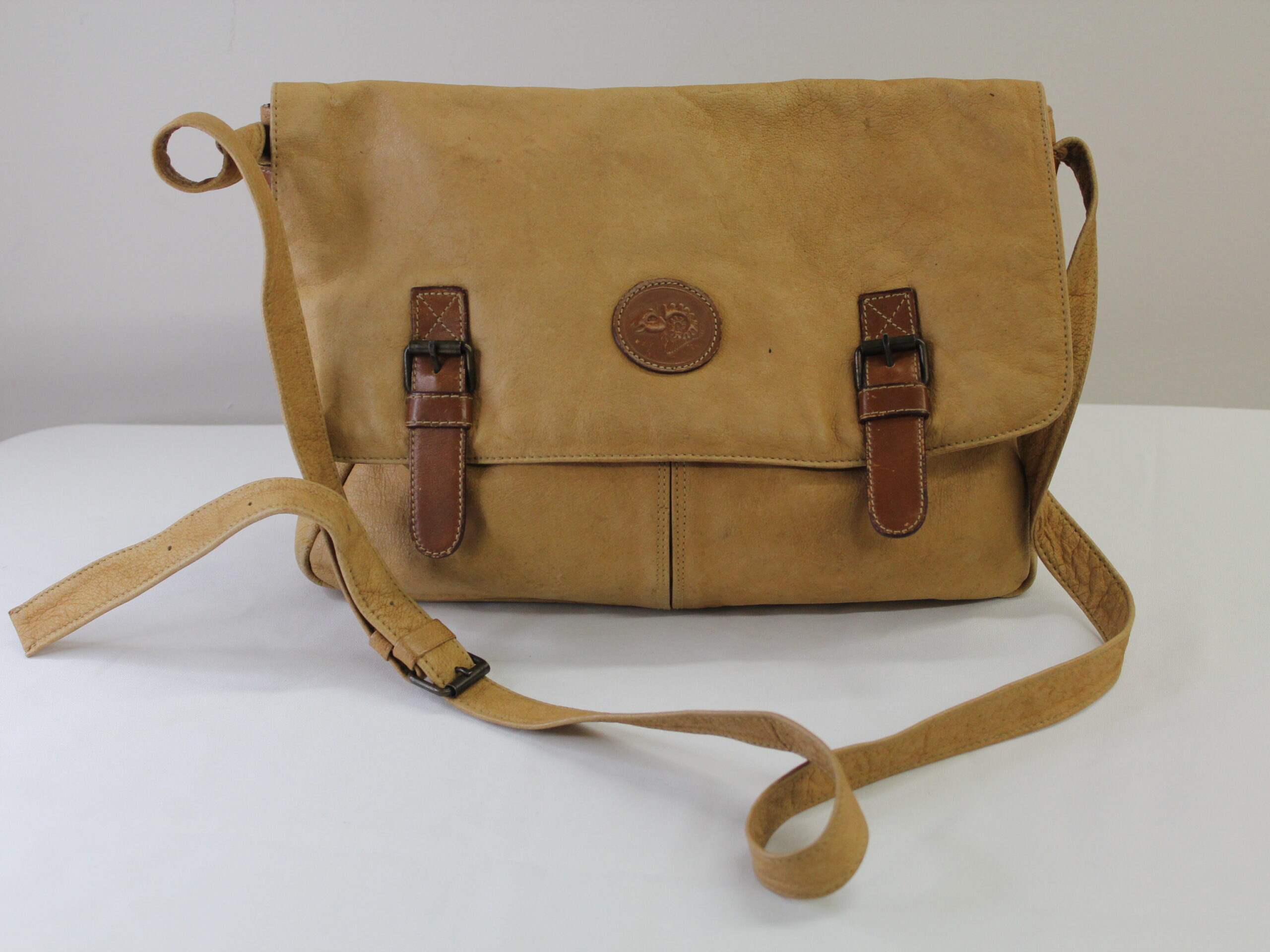 Unbranded Genuine Leather Crossbody Briefcase