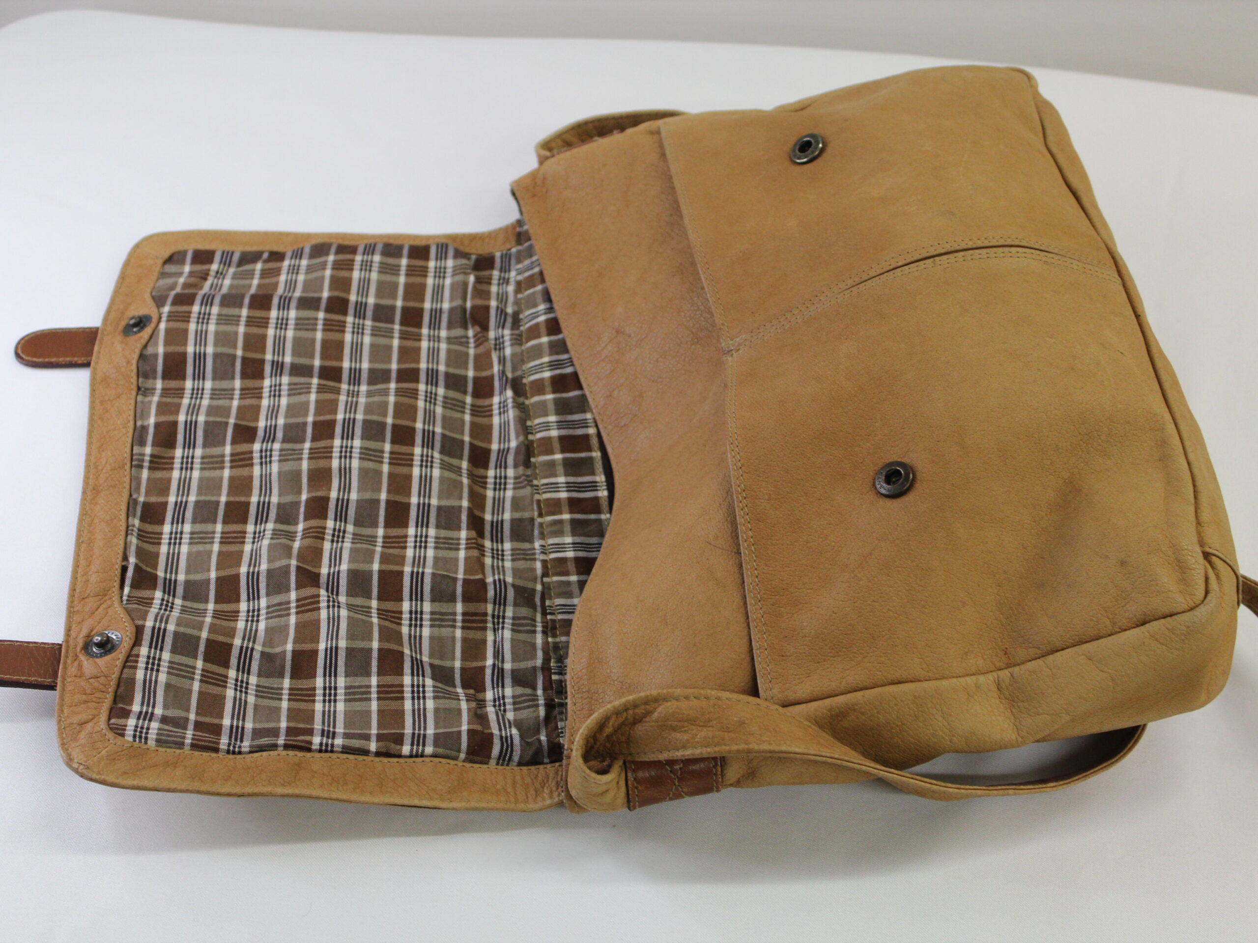 Unbranded Genuine Leather Crossbody Briefcase - Image 3