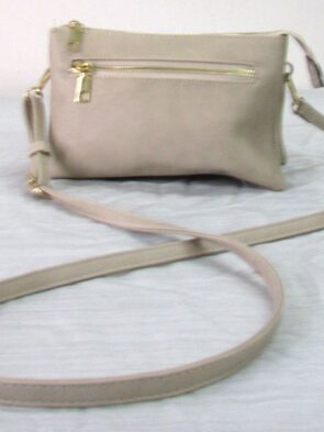 Unbranded Vintage Leather Gray Crossbody Purse