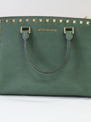 Michael Kors Vintage Green Shoulder-Bag Purse