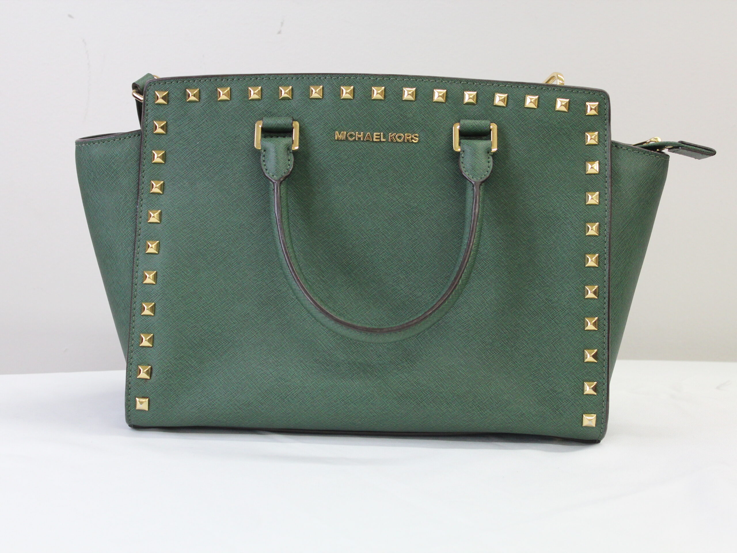 Michael Kors Vintage Green Shoulder-Bag Purse
