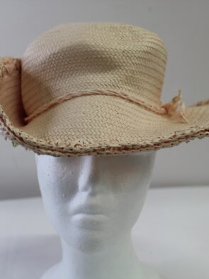 Toby N. Y. C. Pale Pink Cowgirl Hat w Pink Flower