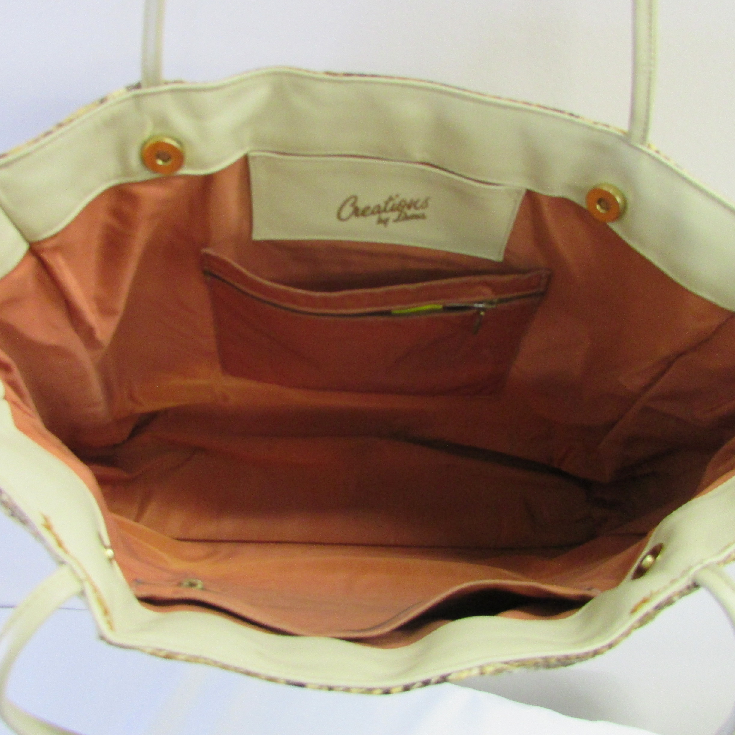 Creations by Lama Reptile Skin Design Large Tote - Image 9