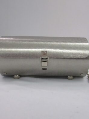 Vintage Cylinder Metal Crossbody Purse
