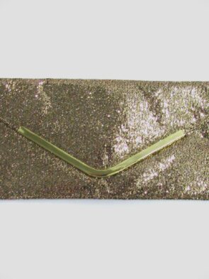 Nordstrom Glam Metallic Gold Clutch Evening Bag