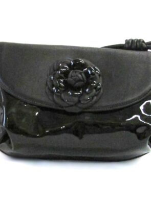 Pretty Ballerinas Vintage Small Black Crossbody Evening Bag