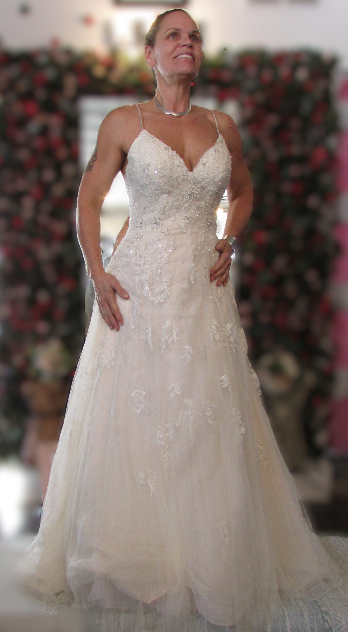 Stella York Spaghetti-strap Bridal Gown Size 10