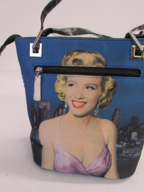 Marilyn Monroe City Background Vintage Fabric Tote