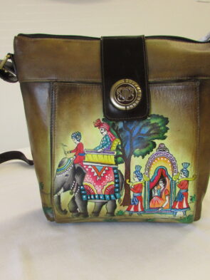 Artistic Expressions by Sharif Vintage Green Crossbody Purse
