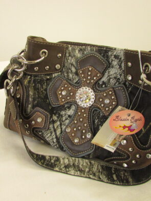 Blazin Roxx Vintage Camouflage/Cross Tote