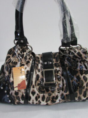 Sophia Bellina Vintage Leopard Print Tote