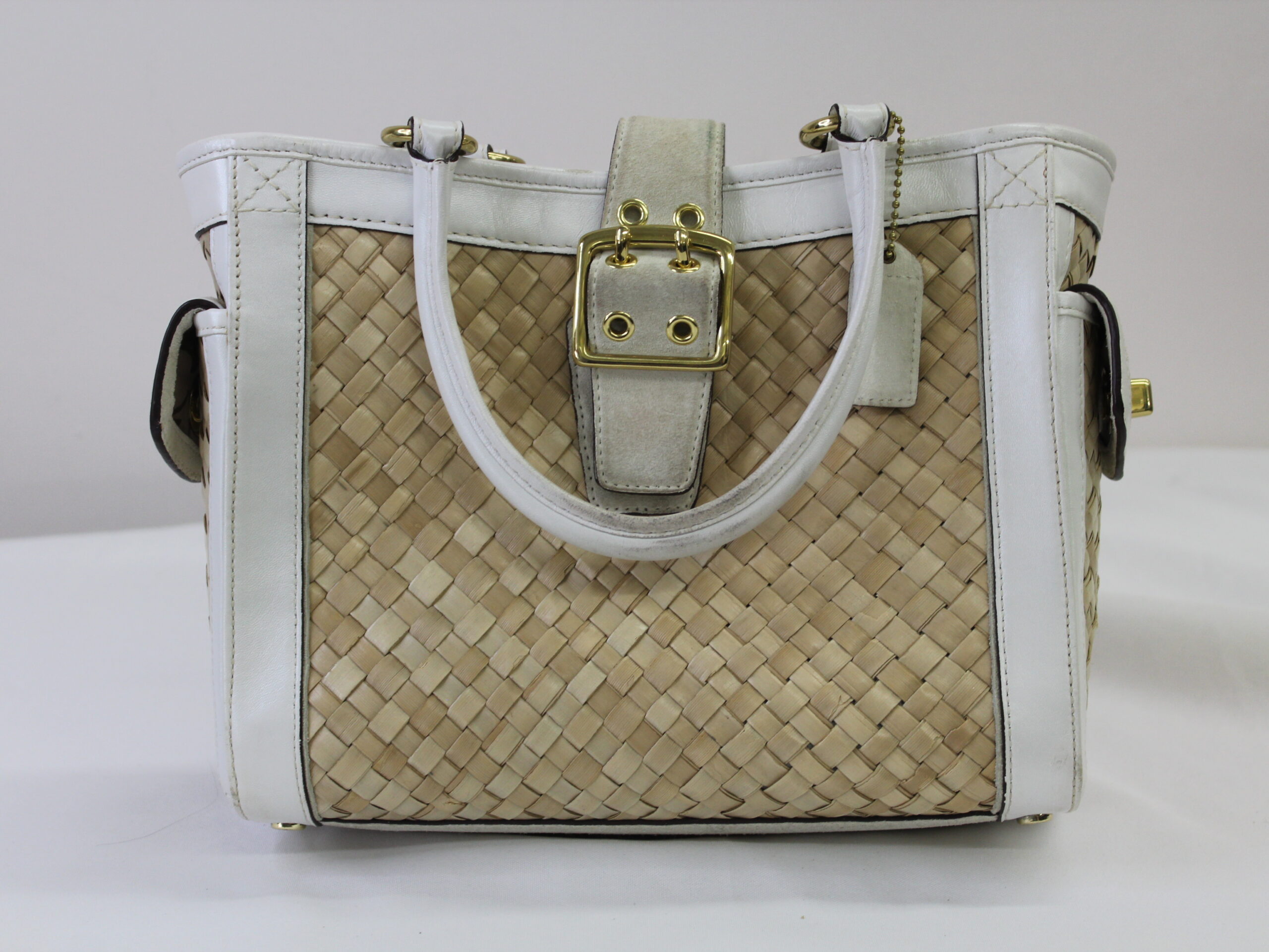 Coach Vintage Wicker Shoulder Bag Purse