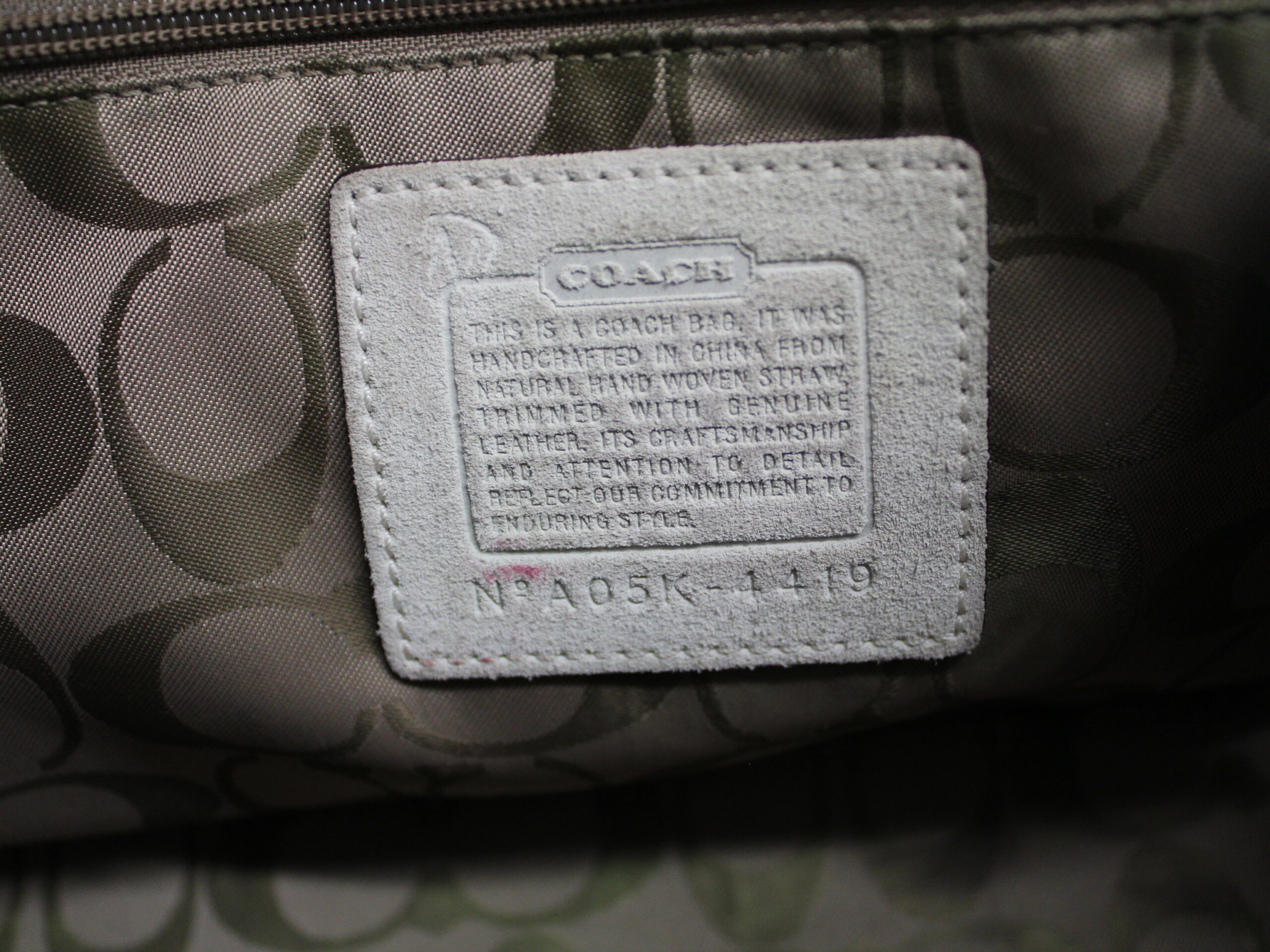 Coach Vintage Wicker Shoulder Bag Purse - Image 6